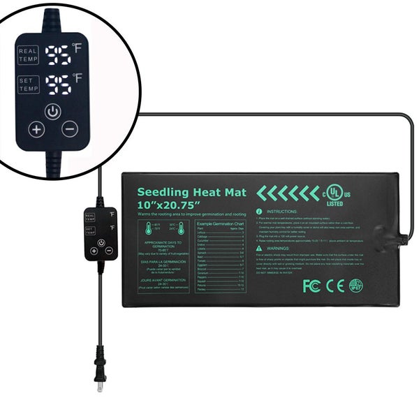 L&auml;mp&ouml;matto 20 W &ndash; 250 &times; 525 mm &ndash; Digitaalisella termostaatilla