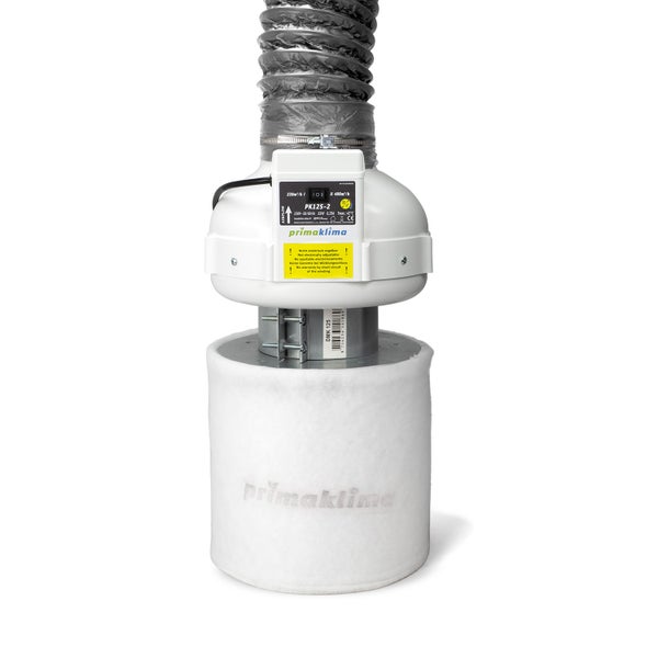 Prima Klima Kombo PK125-2 220/400 m&sup3;/h aktiivihiili, putki ja kiristin