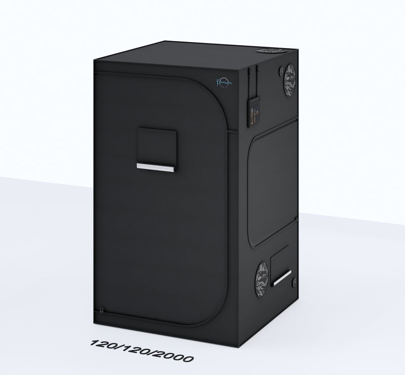 Premium kasviteltta120 x 120 x 200 cm 600D Mylar Diamond