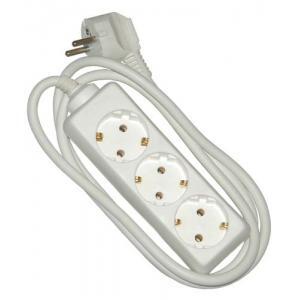 Jatkojohto maadoitettu 3-osainen 1,5m