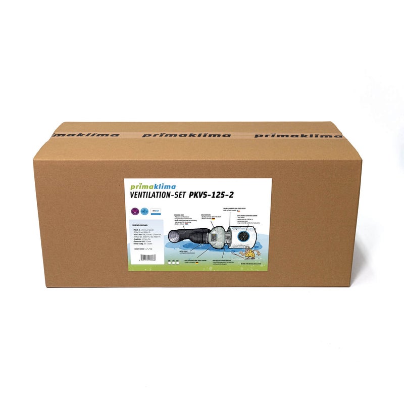 Prima Klima Kombo PK125-2 220/400 m&sup3;/h aktiivihiili, putki ja kiristin